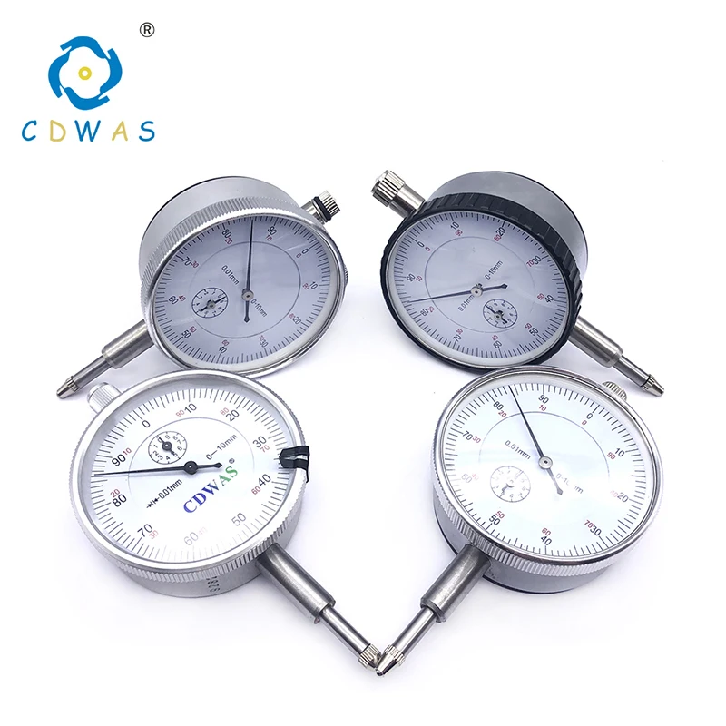 

Dial indicator 0-10mm Precision 0.01mm Dial Indicator Gauge Meter Resolution Indicator Gauge measure instrument Tool