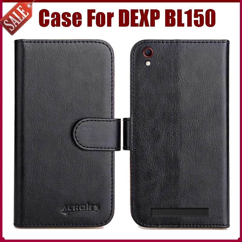 

Hot Sale! DEXP BL150 Case New Arrival 6 Colors High Quality Flip Leather Protective Cover For DEXP BL150 Case Phone Bag