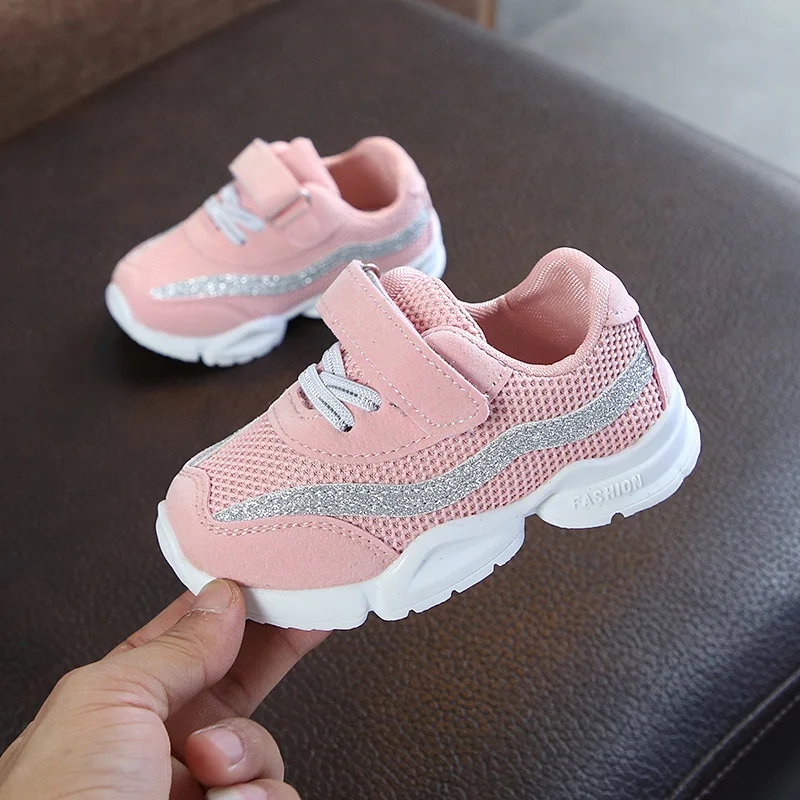 

Cool solid fashion girls boys shoes spring/Autumn noble baby sneakers Cool sports running baby first walkers infant tennis