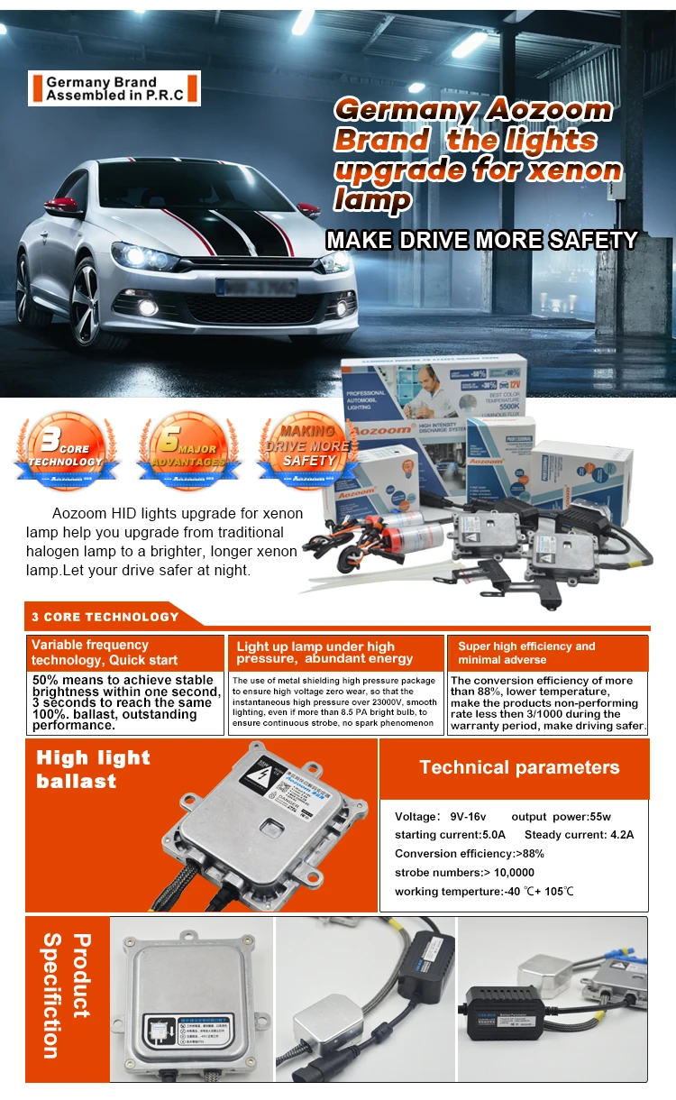 High quality 55W HID Xenon Kit with Canbus  