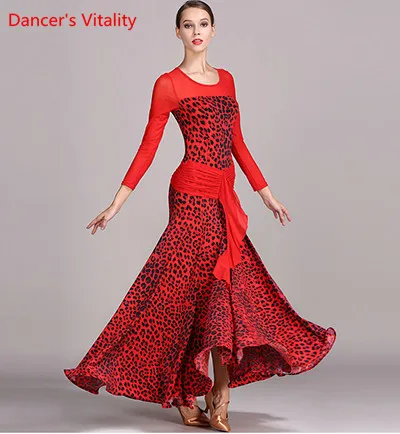 3 цвета, стандартное бальное платье, бальное платье, танцевальные костюмы фламенко, бальное платье, Одежда для танцев - Цвет: Красный