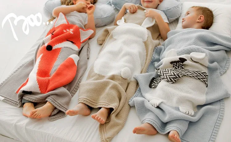 Одеяло-накидка для новорожденных; осеннее милое хлопковое детское одеяло с рисунком медведя из мультфильма; трикотажное одеяло для пеленания; мягкая прогулочная коляска; детская кровать