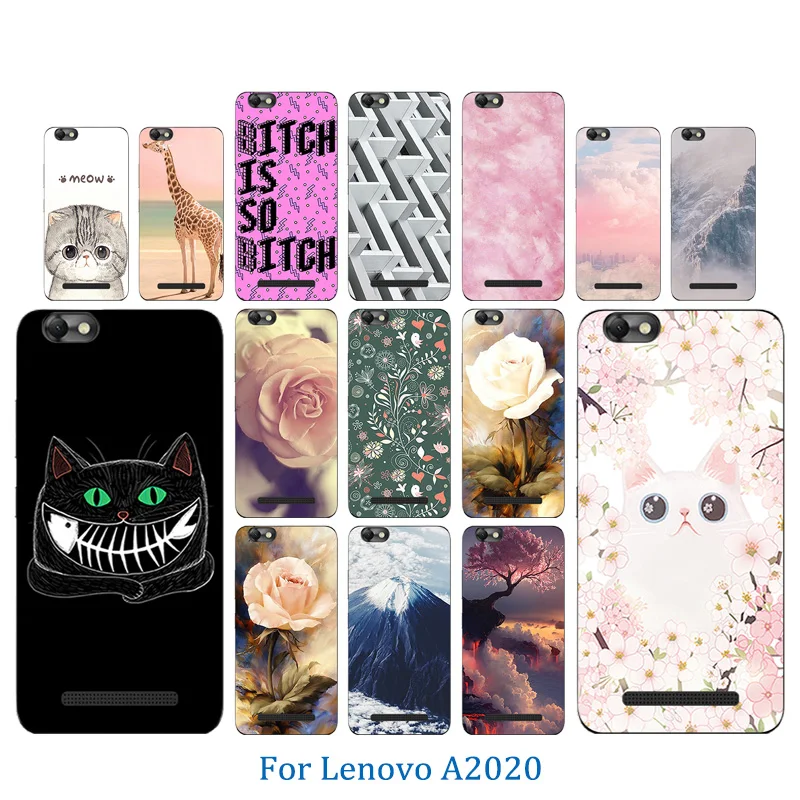 

Soft TPU Case Cover For Lenovo Vibe C A2020 Case Animal Pattern Cover Phone Bags For Lenovo A2020a40 DS A 2020 Shell