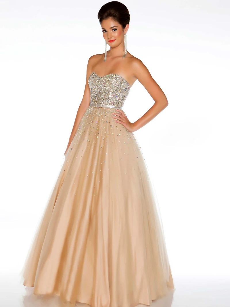 New Sexy Sweetheart Prom Dress Tulle A-Line Long Evening Women Open Back vestido de festa longo Champange Formal | Свадьбы и