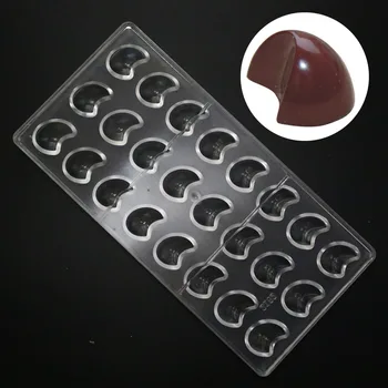 

Grainrain 24 Crescent moon Chocolate Molds Clear Hard Plastic Polycarbonate PC Mould