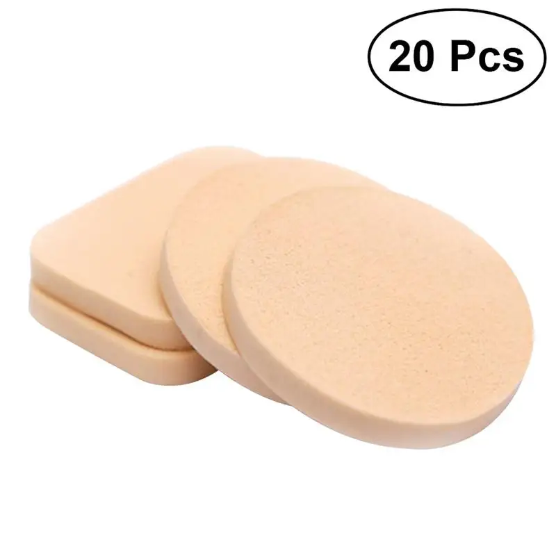 20 шт спонж для макияжа, пудра для лица, спонж для макияжа, Косметические румяна, консилер, Аппликаторы