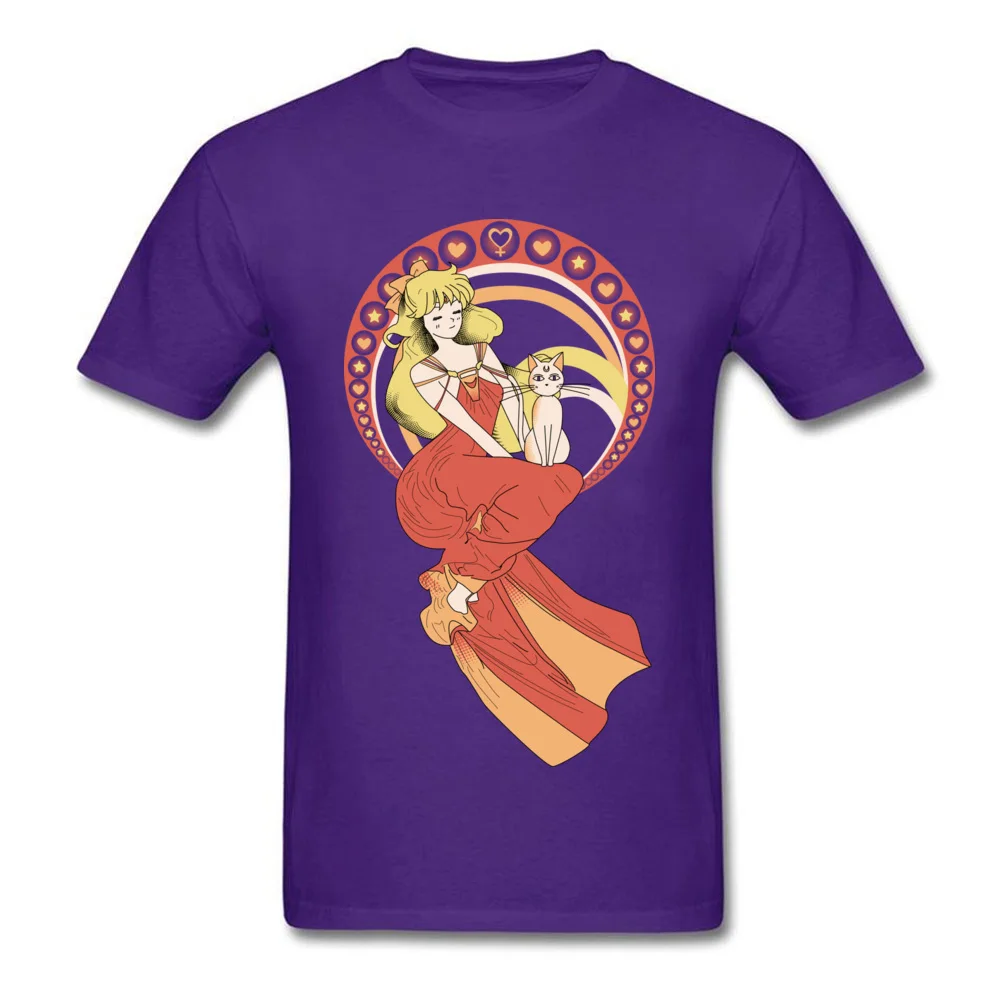 Fashion Men T-Shirt O-Neck Short Sleeve 100% Cotton Fabric Venus New Art Tops T Shirt Customized Tshirts Top Quality Venus New Art purple