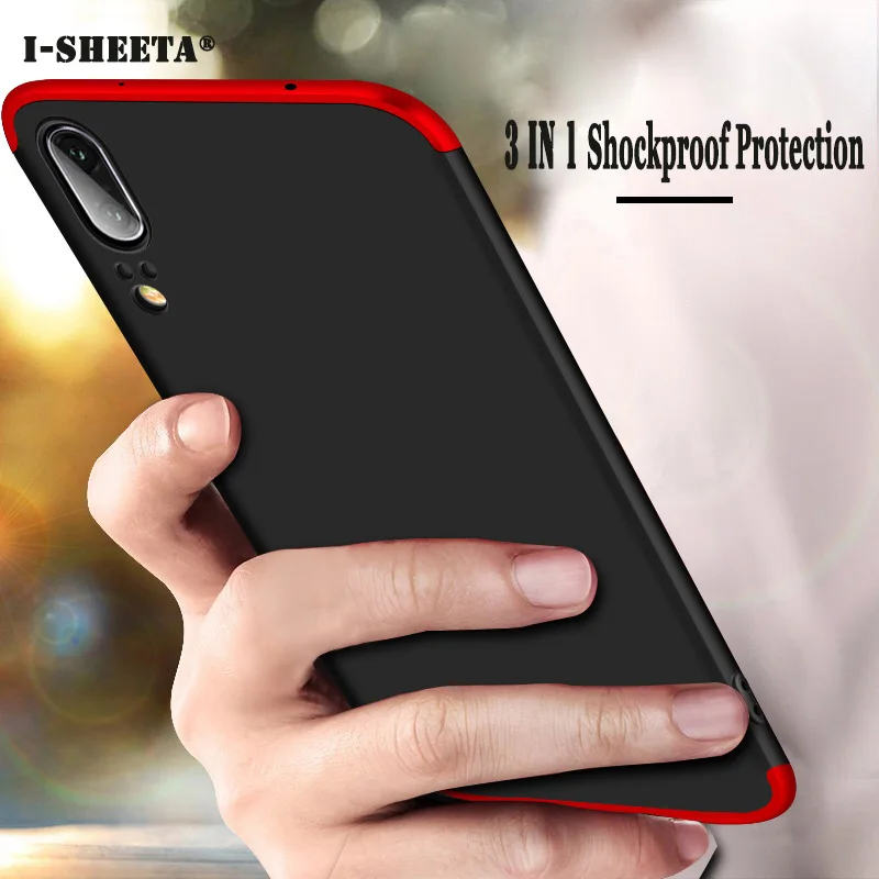 Гибридный 3 в 1 дизайн для huawei P20 P30 Pro Lite 2019 чехол 360 Защита всего тела Матовый