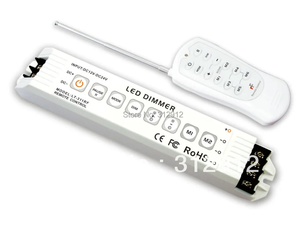 

LT-311RF;Multi-function LED Single Color Controlller;DC12-24V input;6A*3channel output