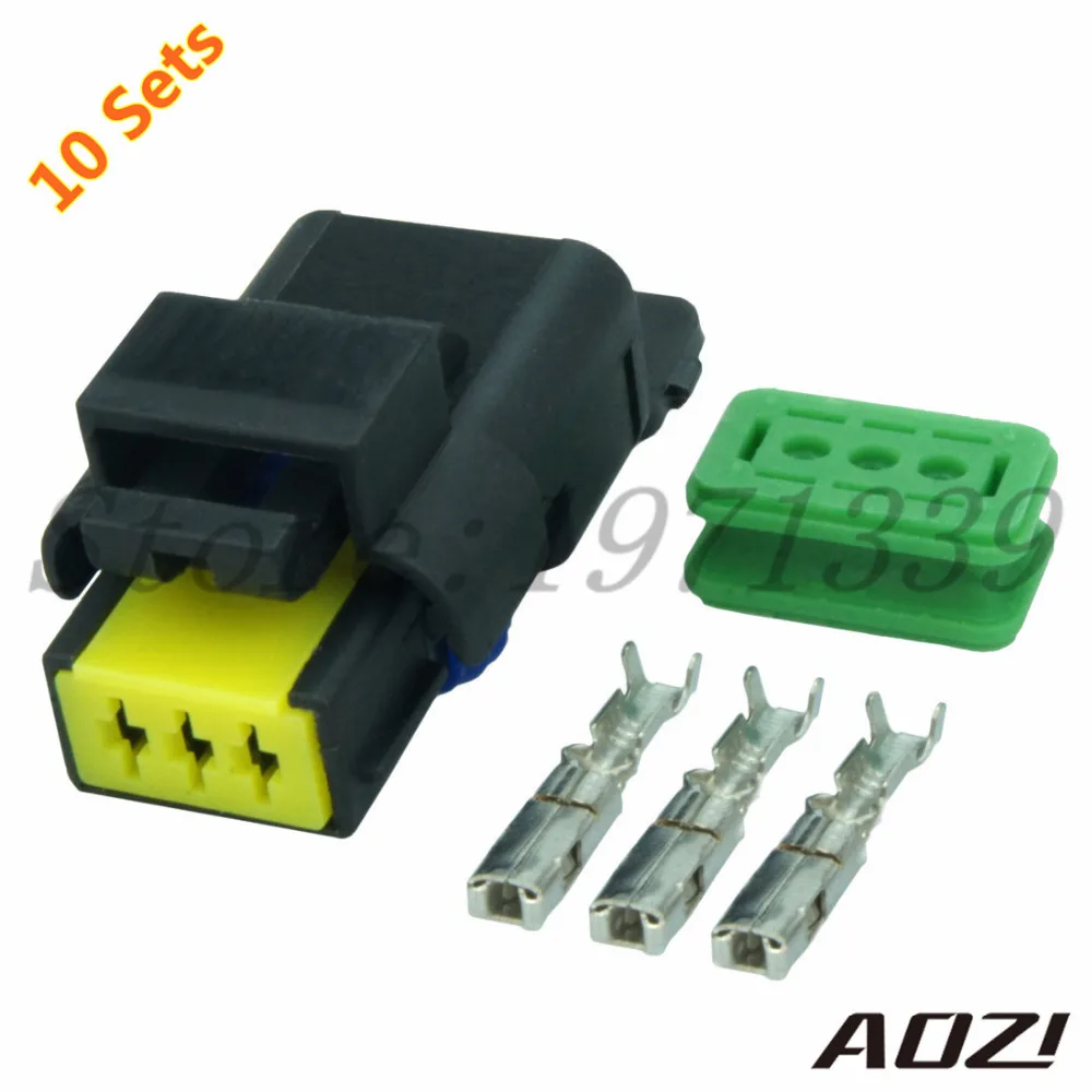 10 Sets Number 211PC032S0049 Auto Wire Harness Connectors 3 Pins Female Plastic Connector And Terminal-in Connectors from Lights & Lighting on ...