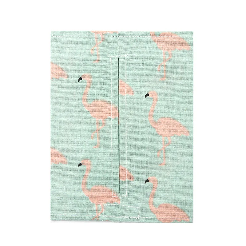 Diablement короб для полотенец из бумаги для гостиной, автомобильный костюм, милые гигиенические салфетки, Kawaii, настольный декор - Цвет: Green flamingos