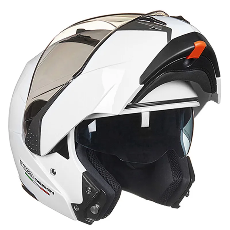 BEON модульный мотоциклетный шлем флип Открытый полный шлем Moto Casque Casco Motocicleta Capacete двойные козырьки шлемы ECE - Цвет: 4