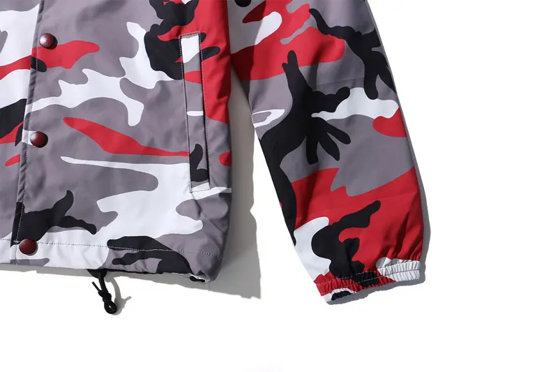 Color Camo Windbreaker Coaches Jackets 12