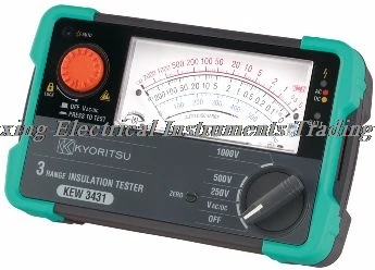 Fast arrival KYORITSU 3431 KEW Analogue Insulation Tester 3ranges 250V/500V/1000V | Инструменты