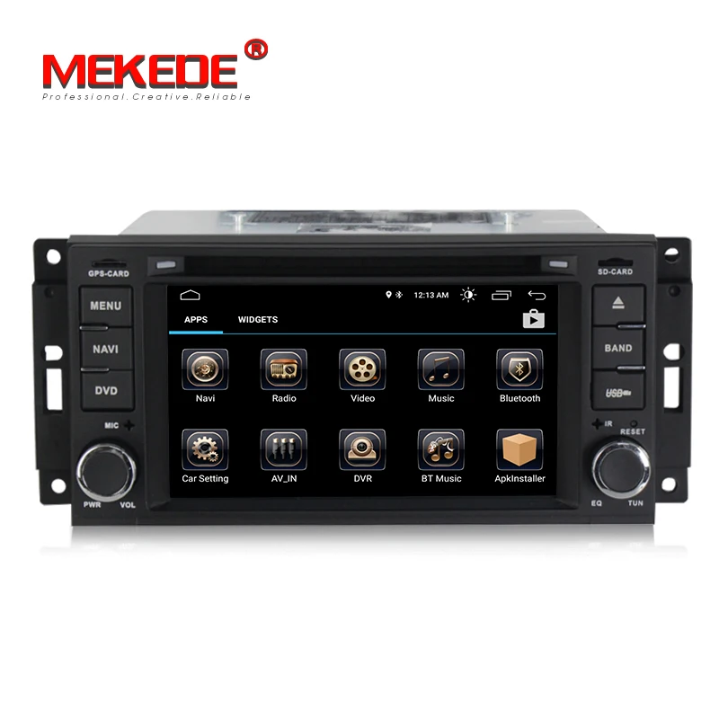 Excellent MEKEDE Android 8.1  Car GPS navigation DVD player For JEEP Wrangler Compass Patriot Grand Cherokee Commander Dodg free shipping 2