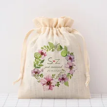 50 шт. персонализированные свадебные конфеты сумки c индивидуальным логотипом веревка для подарочного пакета Сумки Свадебные аксессуары Свадебная вечеринка поставки