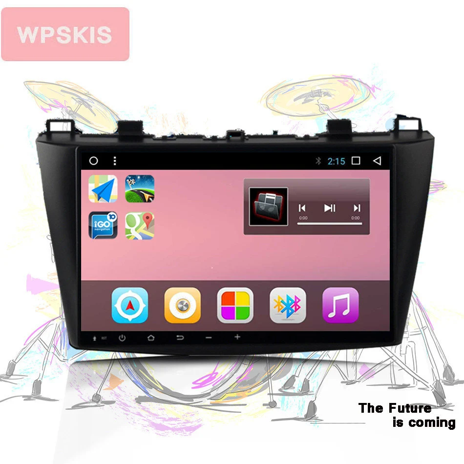 Top 1024*600 Android 8.1 car dvd gps For Mazda 3 Axela 2009 2010 2011-12 Autoradio Multimedia Audio Stereo Navigation System player 3