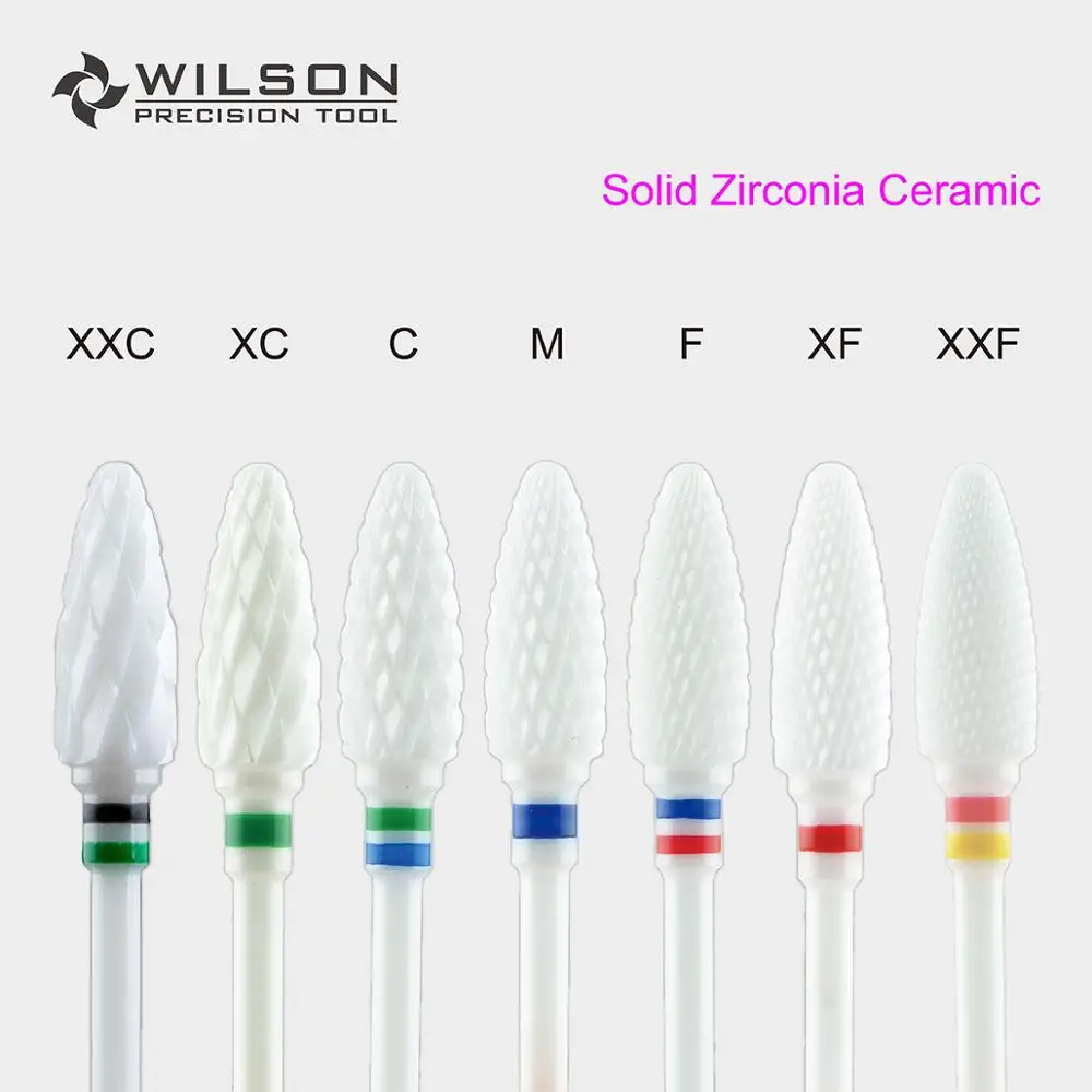 

Bullet Shape - 6.0mm - Cross Cut - White Solid Zirconia Ceramic Dental Lab Burrs - WILSON PRECISION TOOL