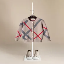 3 8Y Sweater For Girls Fashion Brand Design Boys Wool Hand Knit Sweater Cardigan Children Clothes
