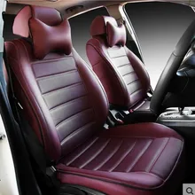 Новые кожаные чехлы на сиденья для vw cc passat jetta phaeton touareg polo Tiguan BORA golf lavida santana beetle