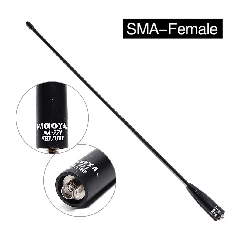 Geneic Nagoya NA-771 SMA-F Femelle Dual Band VHF//UHF 144//430MHz Antenne souple NA771 pour Baofeng UV-5R UV-82 BF-888S Talkie Walkie NA 771