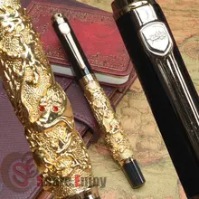 Шариковая ручка JINHAO Благоприятный золотой и черный дракон тиснением
