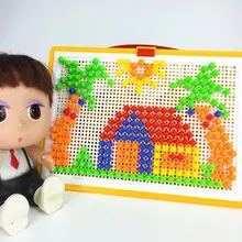 So cute 296 шт ABS головоломки игрушки Хлопушки грибы Ding мультфильм игрушки для детей раннего обучения Обучающие Развивающие игрушки