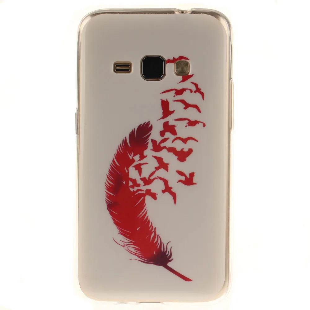 Мультфильм шаблон Мягкие TPU IMD Силиконовые Телефон задняя крышка для Samsung Galaxy J1 J120F J120 ТПУ задняя крышка TX
