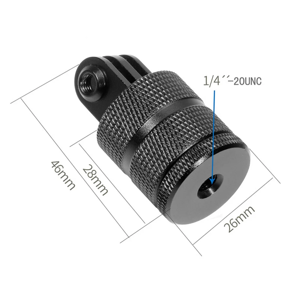 Крепление для штатива открытый разъем для камеры 12 направления из алюминиевого сплава Спортивная фиксирующая резьба 360 градусов вращающийся держатель для Gopro Hero