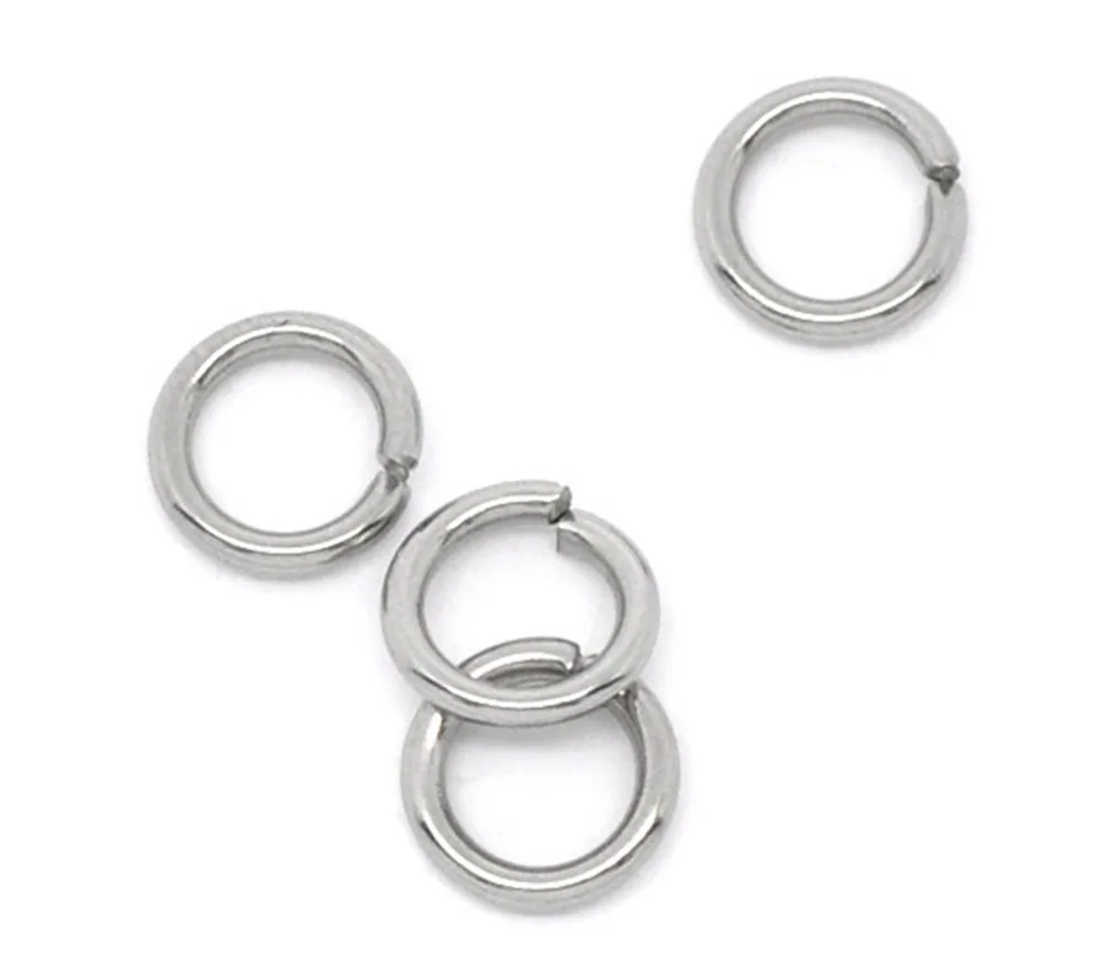 100 шт. открытые колечки из нержавеющей стали 304 6 х1 мм|diy jewelry|jewelry makingdiy jewelry making |