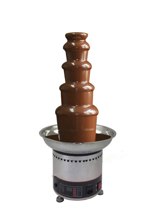5 ярусов 68 см Цифровой шоколадный фондю плавильная машина с нержавеющей стали коммерческий шоколадный фонтан машина 110 V 220 V
