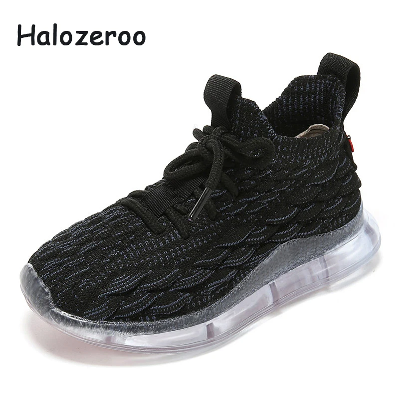 

2019 New Spring Kids Mesh Sport Shoes Children Casual Sneakers Boys Black Shoes Baby Girls Slip On Sneakers Soft Brand Trainer