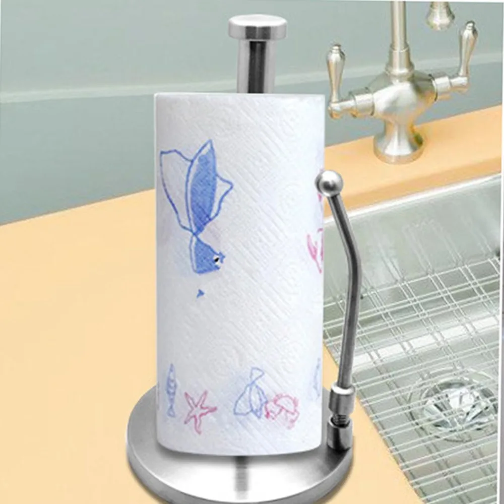 

Stainless steel vertical paper towel holder