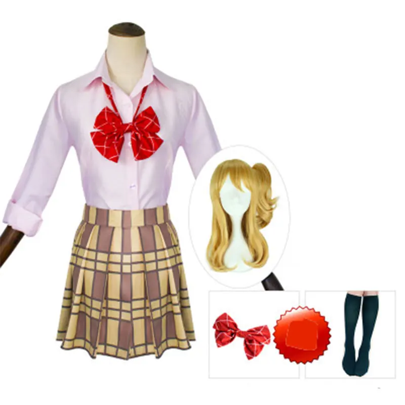 DUOUPA COS аниме цитрусовый Косплей Костюм Aihara Yuzu / Mei униформа наряд рубашка с