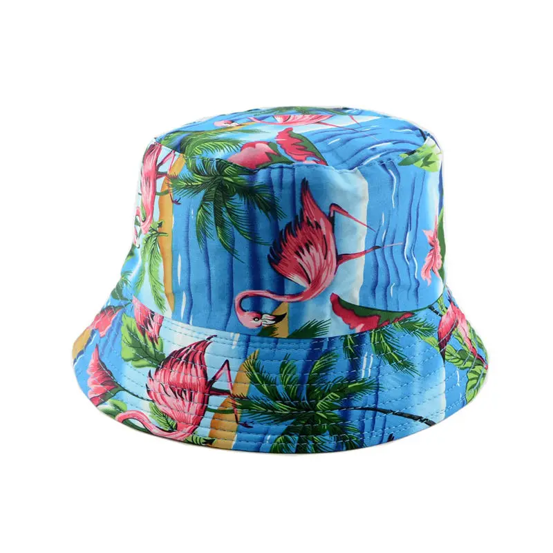 Двусторонняя Панама женская летняя хлопковая широкая широкополая шляпа с кантом модный подарок сад Гольф пляжная кепка Цветочная Панама WH035D - Цвет: 9