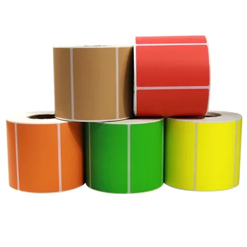 

Color coated paper 80*50mm*800pc printable barcode paper label in roll