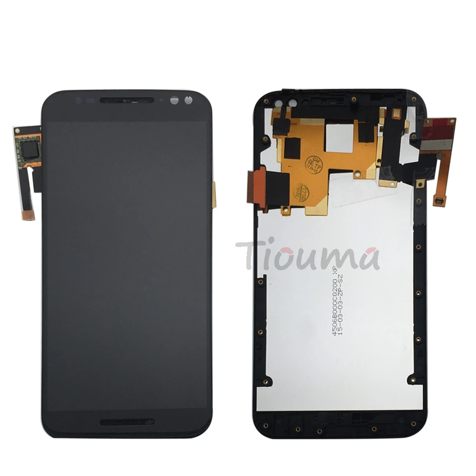 Moto X Style  LCD Display With Frame black (13)