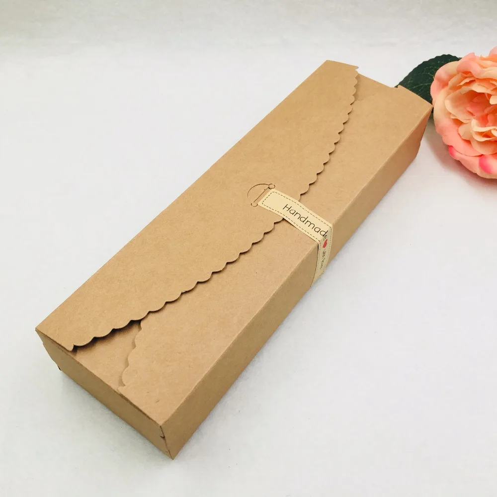 23x7x4 см картонная коробка упаковочная крафт-бумага подарочная коробка для ювелирных изделий торт подарок печенье картонная коробка печенье упаковка 30 шт