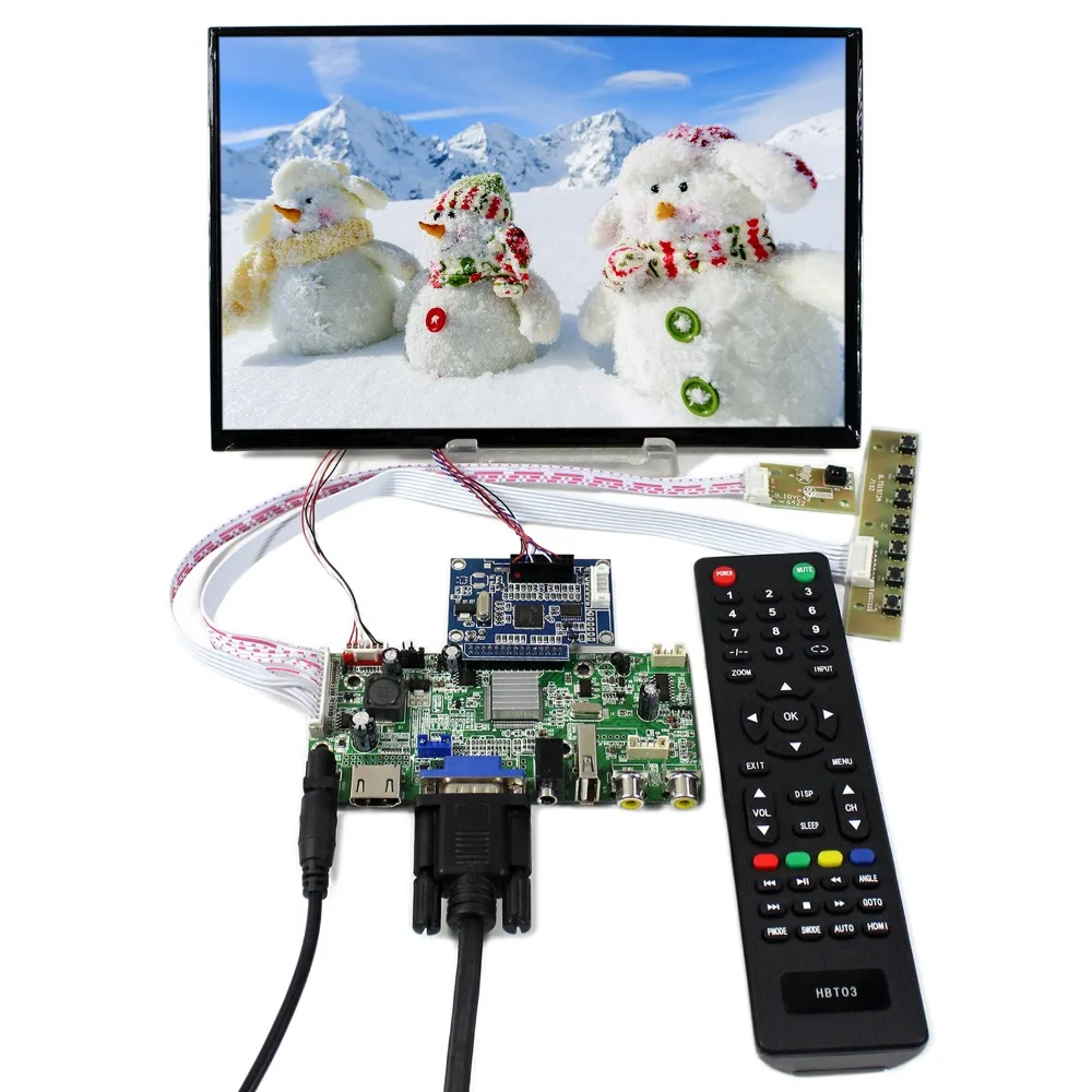 HDMI+VGA+AV+Audio+USB LCD Controller Board With 10.1inch 1920x1200 B101UAN01.A LCD Screen HDMI+VGA+AV+Audio+USB LCD Controller Board With 10.1inch 1920x1200 B101UAN01.A LCD Screen