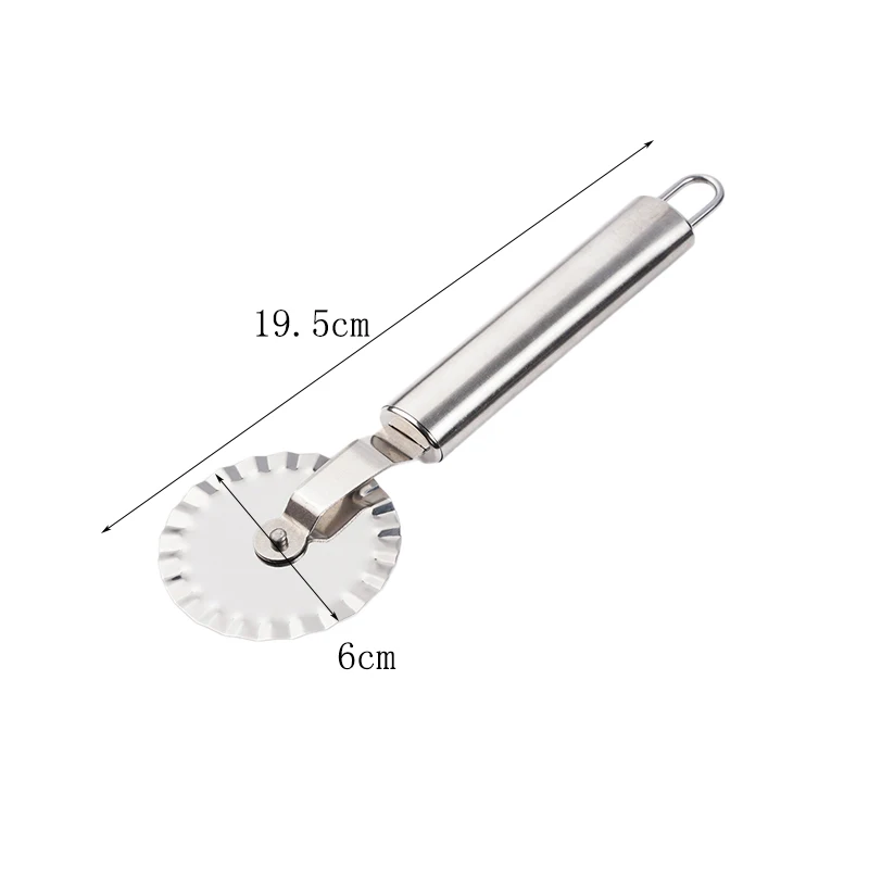 Small Size Round Pizza Cutter Stainless Steel Pizza Knife Cutter Pastry Pasta Dough kitchen Baking Tools GF465