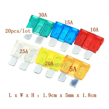 

100pcs/set Fuse Standard Medium Blade Car Fuse Auto Fuses Car 5A 10A 15A 20A 25A 30A 35A Car Accessories Auto Fuse Car Insurance