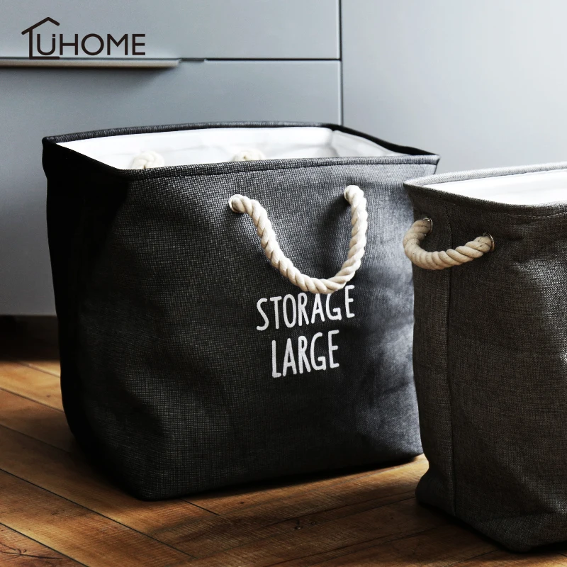 

Large Portable EVA Laundry Basket 36X26X40CM Foldable Storage Basket for Toy Washing Basket Home Dirty Clothes Sundries Storage