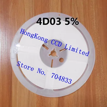 

10000pcs/lot 4D03 5% 1/16W 0603*4 SMD Resistor 4D03 0R 1R-10M 5% resistor in reel 4D03 chip fixed resistor