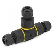 IP68 Wasserdichte Draht Stecker 3 Pin T-form Terminal Adapter Elektrische Kabel Stecker Außen Stecker Schraube Verbindung