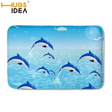 HUGSIDEA Дельфин Шаблон Прямоугольный Коврик фланелевые ковры площадь ковер для ковры для гостиной двери коврики ковры и ковры