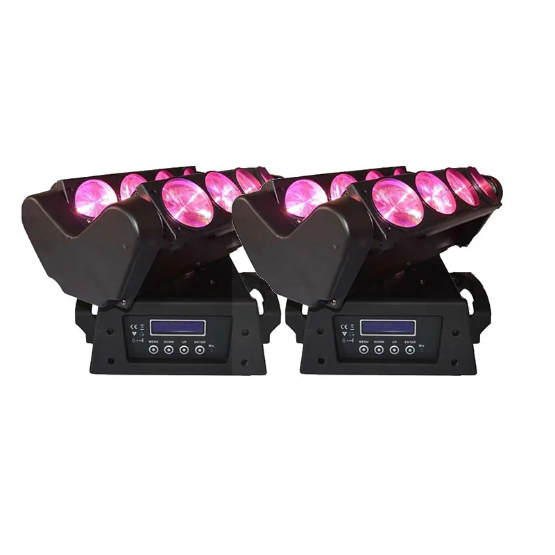 2pcs/lot chips RGBW 4 in 1 8x12w spider light LED Beam Spider Moving Head 8x12W beam for Party Disco DJ Club | Лампы и освещение