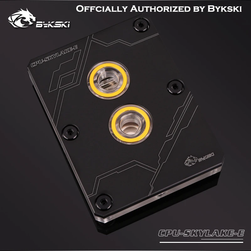 Водяной блок Bykski CPU CPU-SKYLAKE-E для INTEL LGA1150 1151 1155 1156 2011 X99 черный серебристый RGB