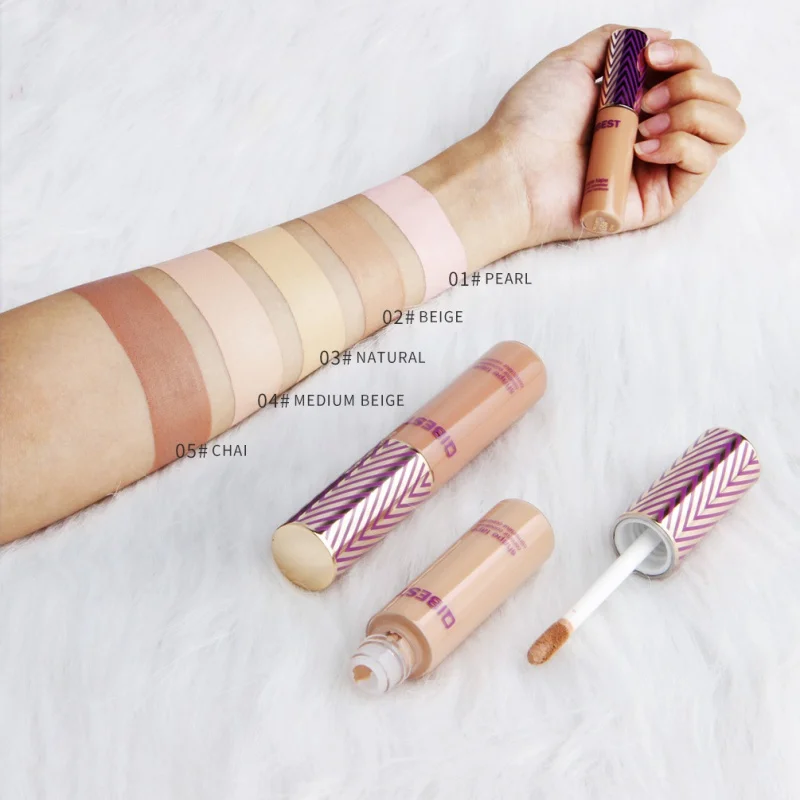 

Qibest 5 Colors Full Cover Face Liquid Concealer Makeup Long-lasting Dark Eye Circle Hide Make Up Cosmetics New Arrival