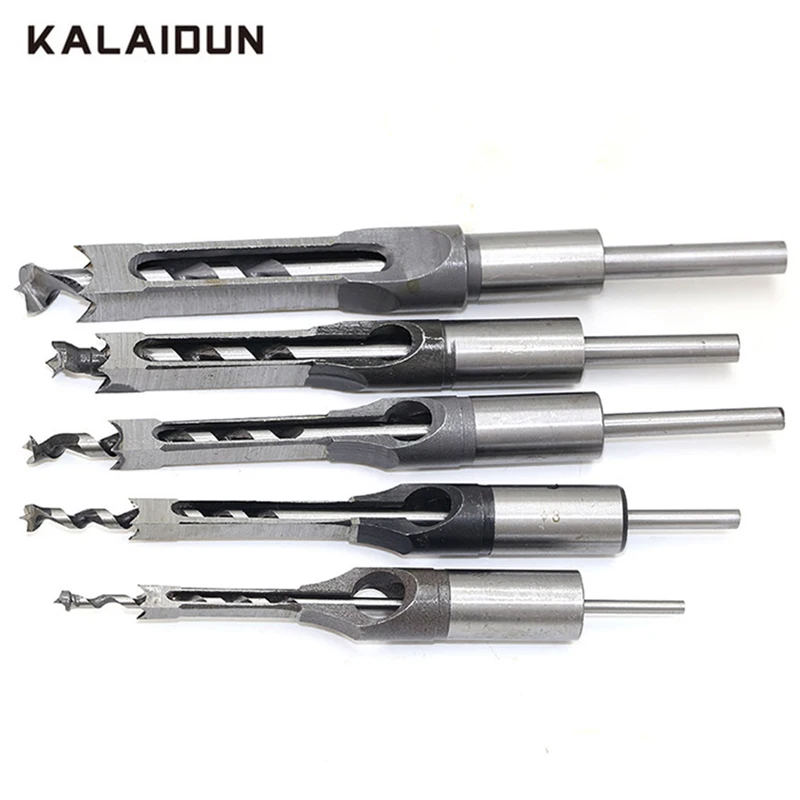 

KALAIDUN 6mm Carpenter Square Drill Bit Tool Drilling Woodworking Auger Bit Hole Drill Guide Positioner Power Tool Sets