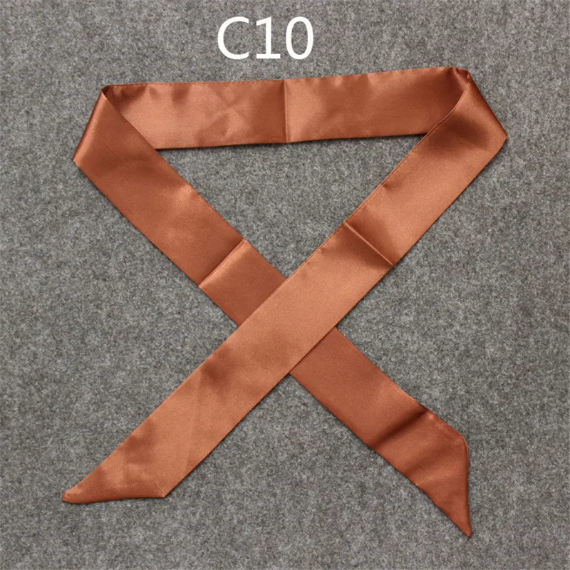 100X5cm 2018 New Scarf Luxury Brand Small Solid Color Silk Scarf Women Head Scarf Headwear Handle Bag Ribbon Strap Scarves HTB1DEl1oRDH8KJjSspnq6zNAVXay - 100X5cm 2018 New Scarf Luxury Brand Small Solid Color Silk Scarf Women Head Scarf Headwear Handle Bag Ribbon Strap Scarves